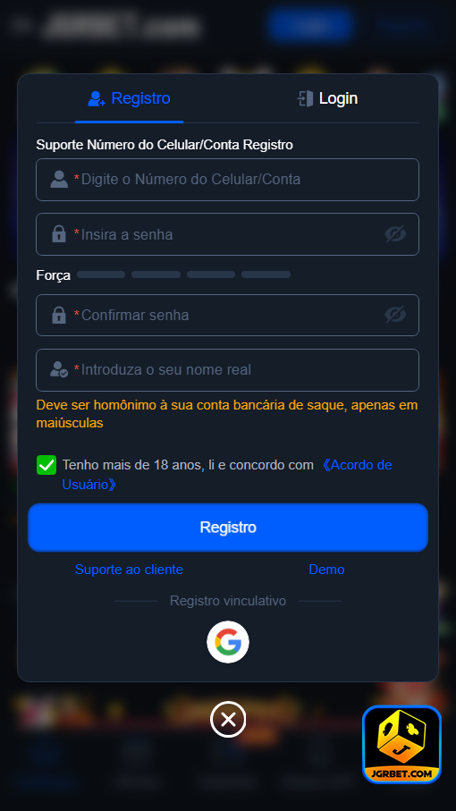 jgrbet.com - entrar em protegido página de login